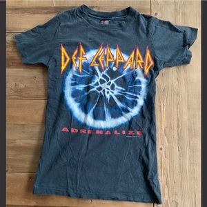 vintage def leppard band tour t shirt '92